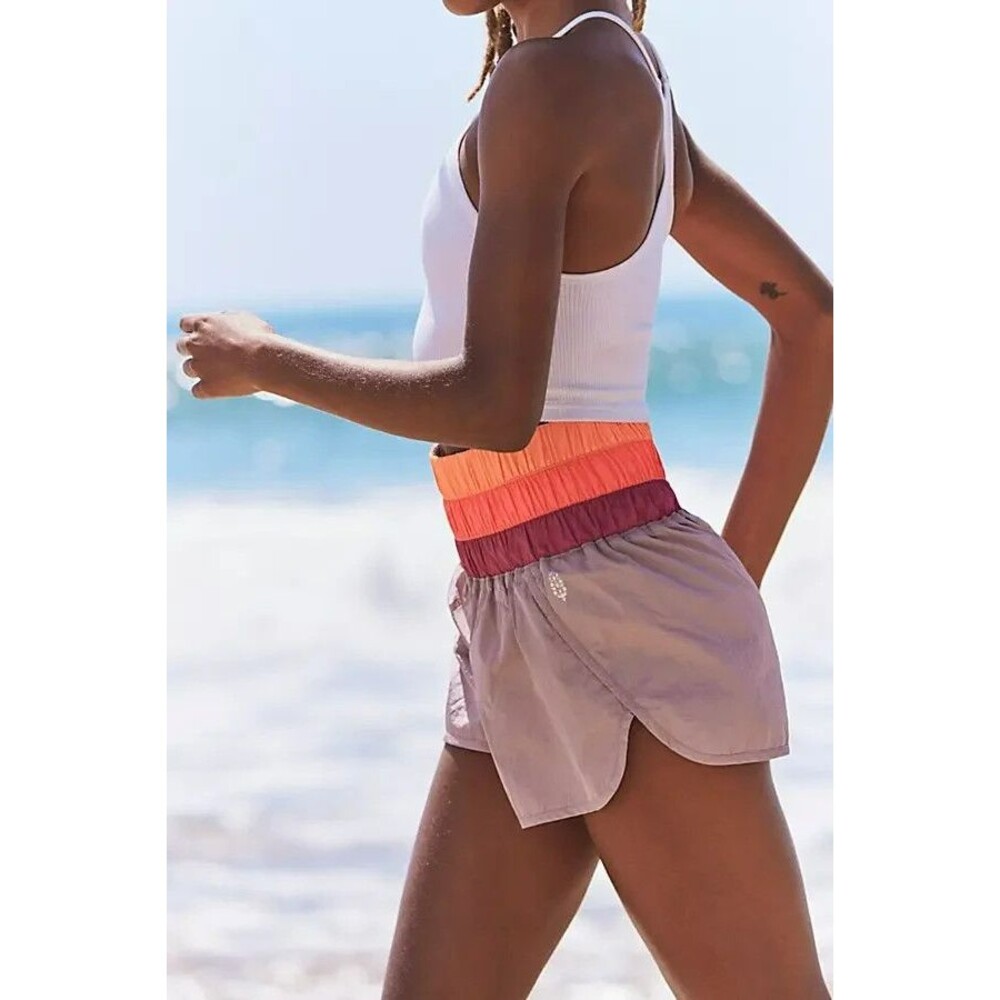 Free People Colorblock Running Shorts Retro 2000s Athletic Festival XS